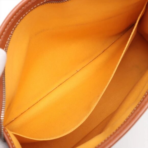 Goyard Juvance MM PVCx leather Clutch bag Brown - Picture 6 of 9